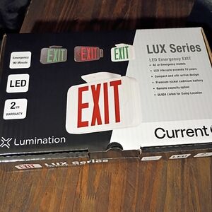 LUX Series LED Exit Sign - Red